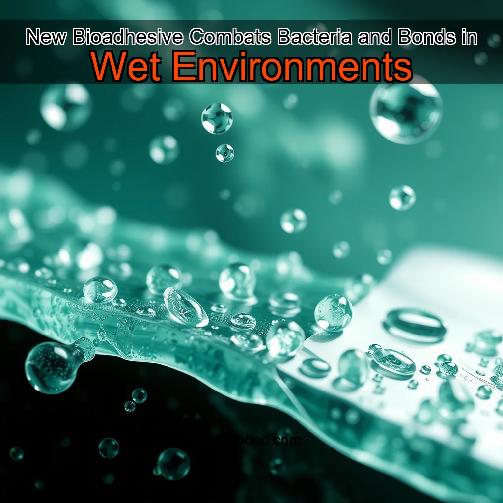 Read more about the article New Bioadhesive Combats Bacteria and Bonds in Wet Environments